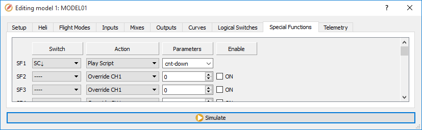 Companion Special Functions Window